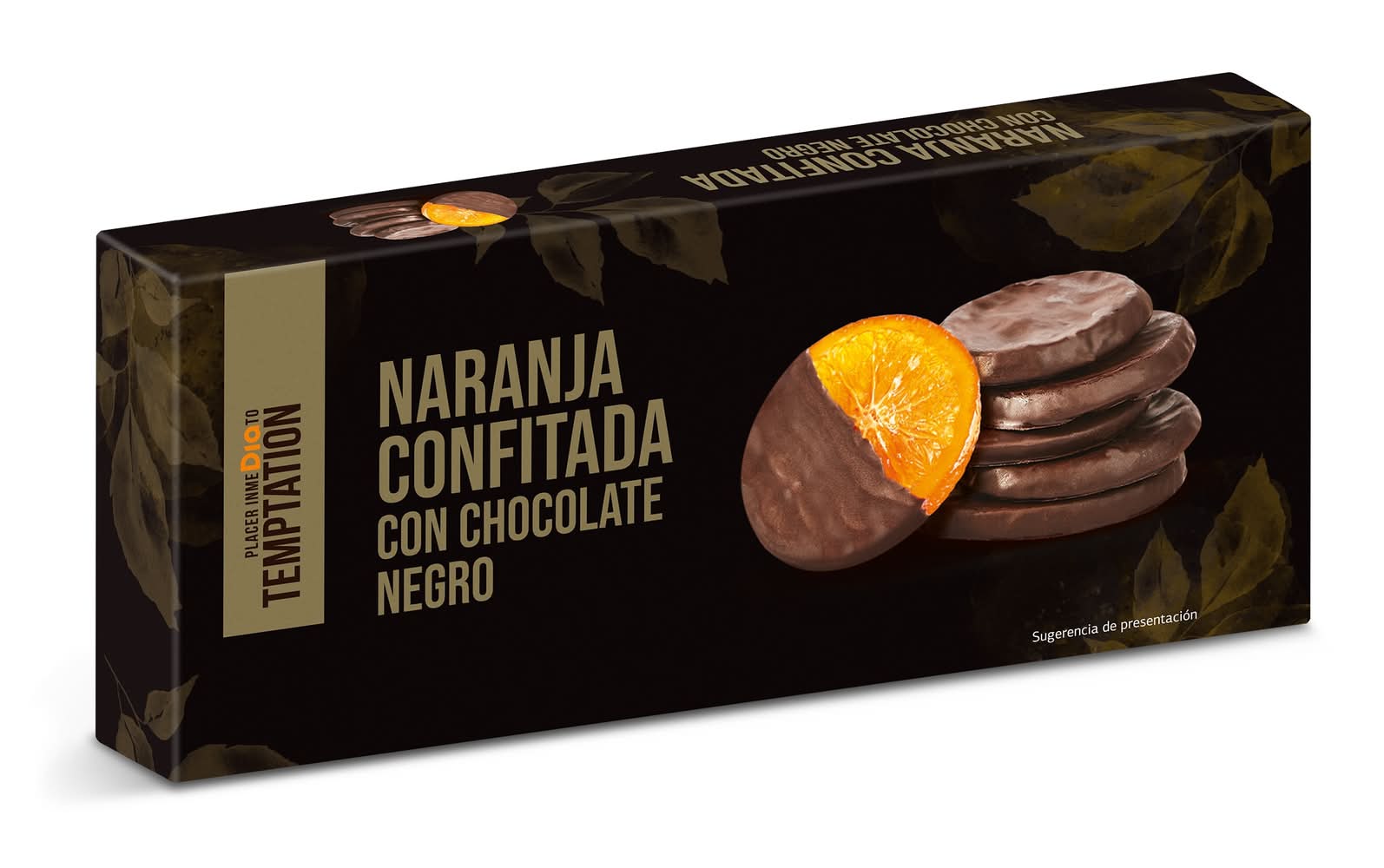 Naranja Confitada Con Chocolate Negro Temptation De Dia Caja 150 G
