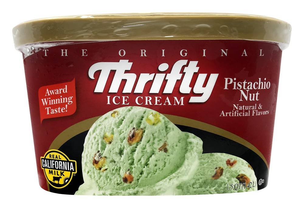 Thrifty Pistachio Nut Ice Cream (1.5 quart)