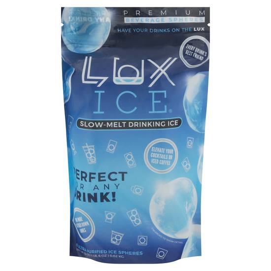 Lux Ice Slow-Melt Drinking Ice(6Ct)