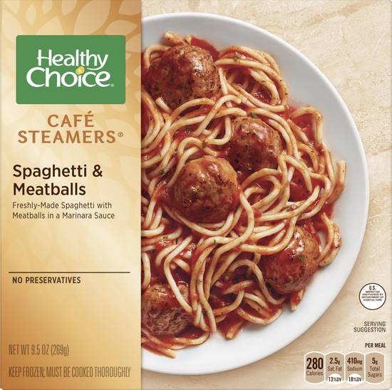 Healthy Choice Cafe Steamers Spaghetti & Meatball