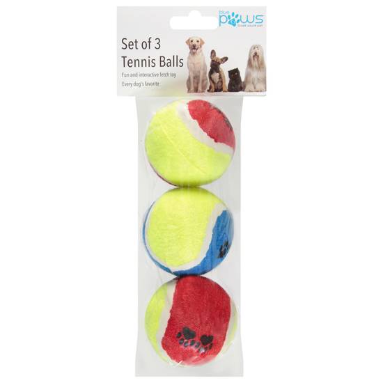 Blue Paws Tennis Balls (3 ct)