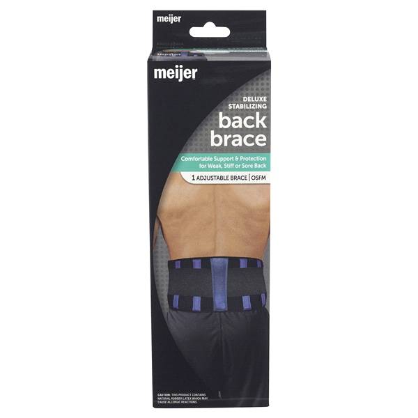 Meijer Deluxe Stabilizing Back Support Brace One Size Fits Most (1 ct)