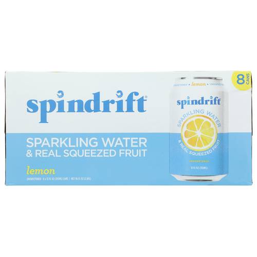 Spindrift Sparkling Water & Real Squeezed Lemon 8 Pack