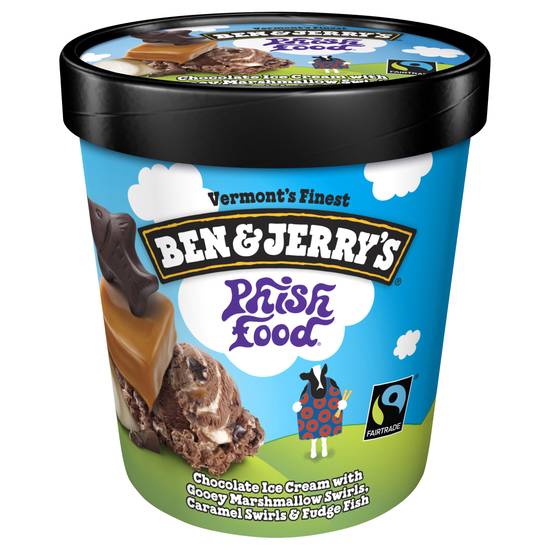 Ben & Jerry's Phish Food Chocolate Ice Cream With Marshmallow