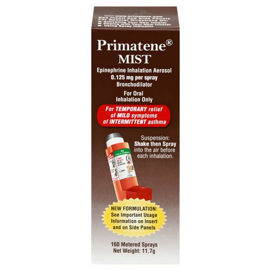 Primatene Mist Bronchodilator Epinephrine Inhalation Aerosol 0.125 mg