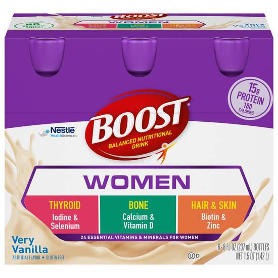 Boost Very Vanilla Nutritional Drink (6 x 8 fl oz)