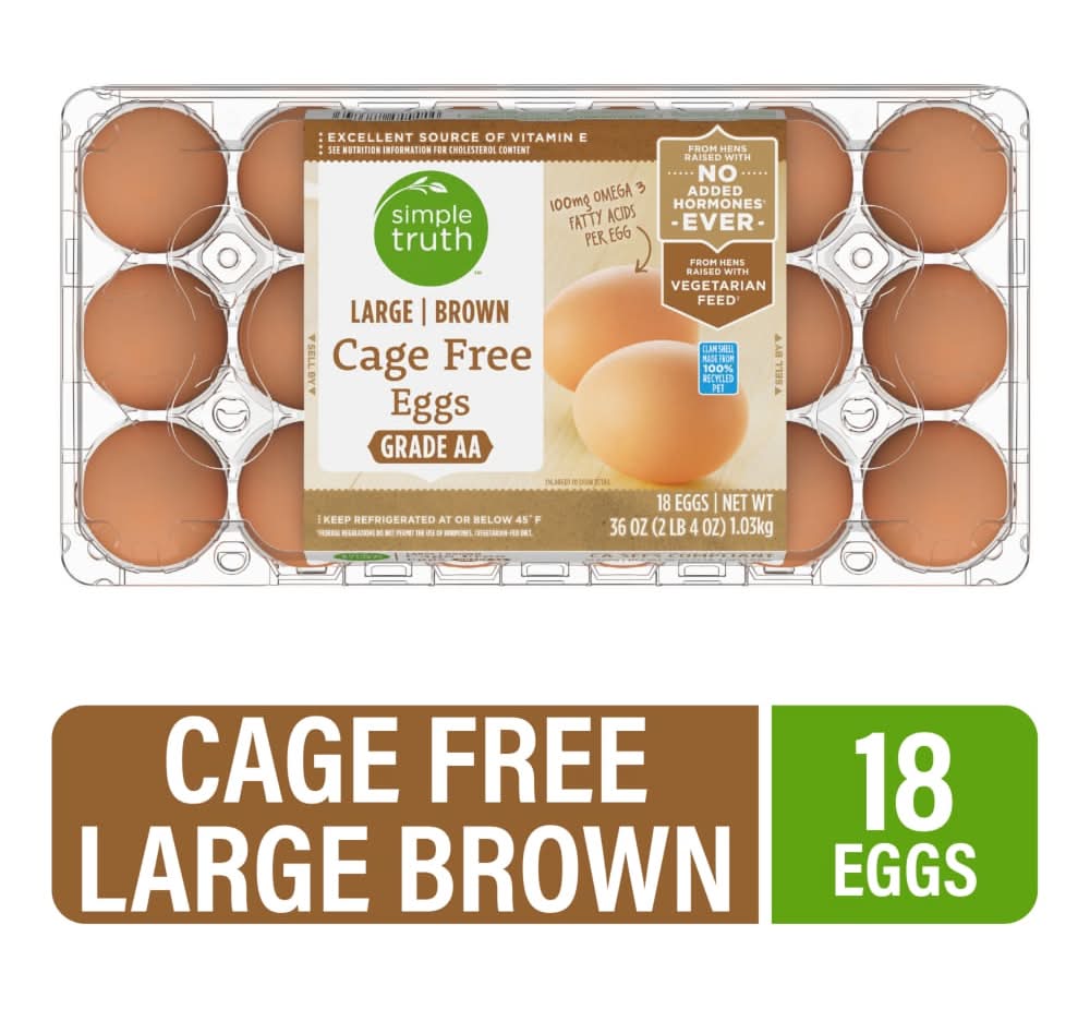 Simple Truth™ Natural Cage Free Large Brown Eggs