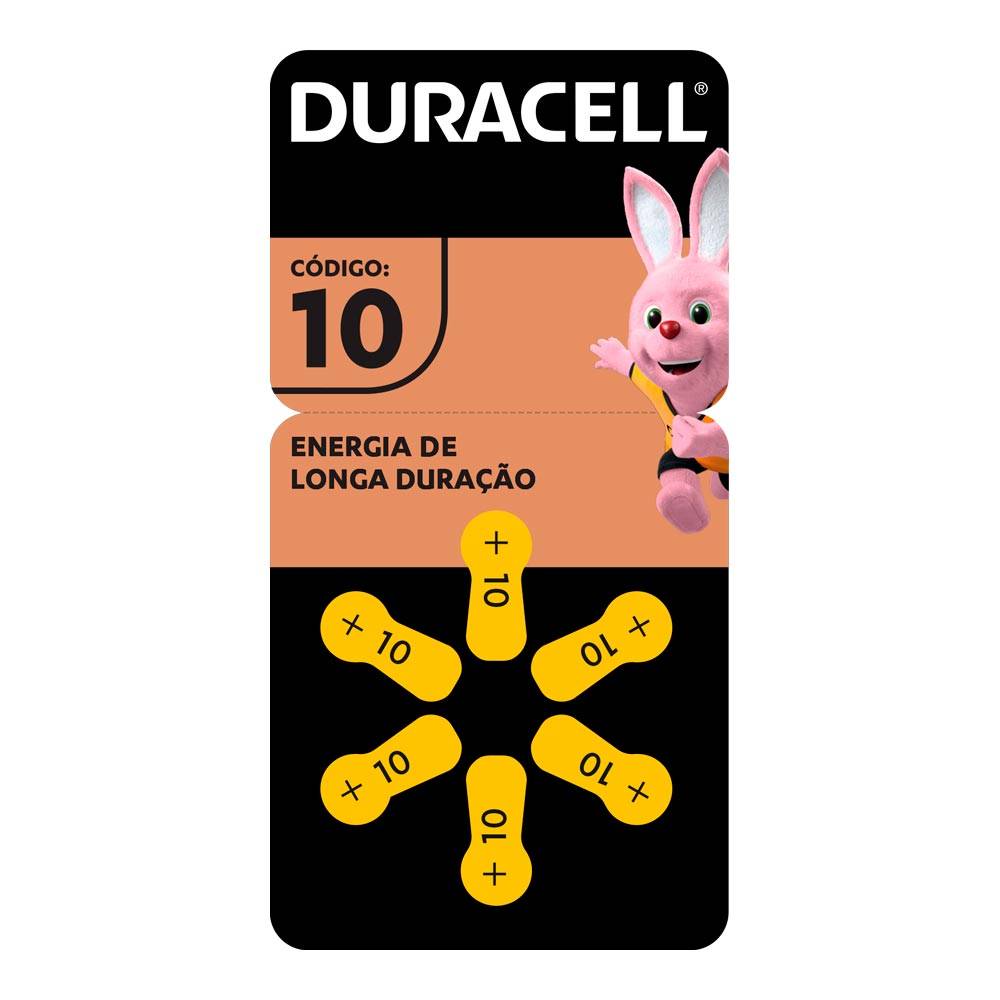 Duracell · Pilha para aparelho auditivo +10 (6 )