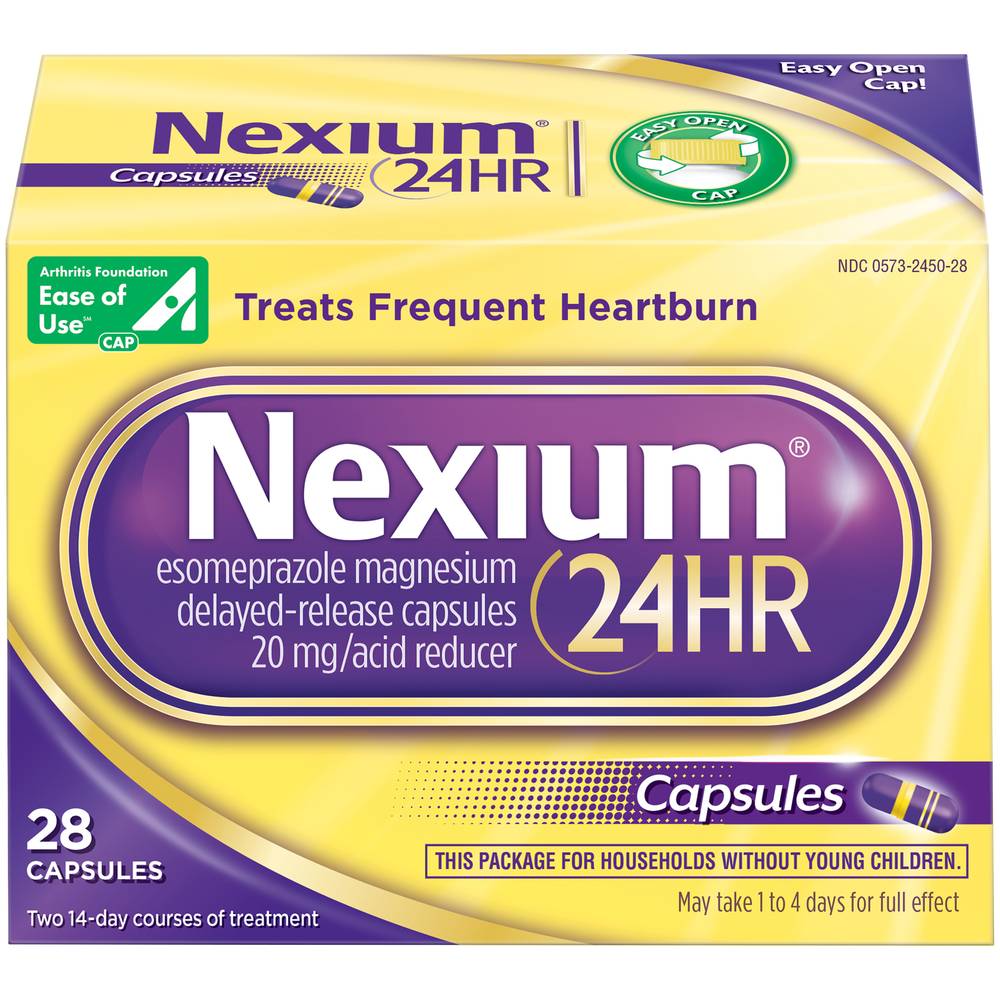 Nexium 24-Hour Heartburn Capsules 20 Mg (28 Ct)