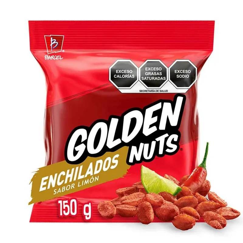 Barcel cacahuates golden nuts enchilado (limón)