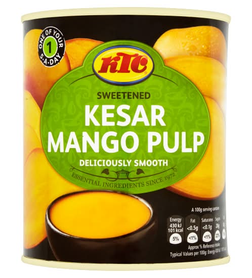 KTC Sweetened Kesar Mango Pulp (850g)