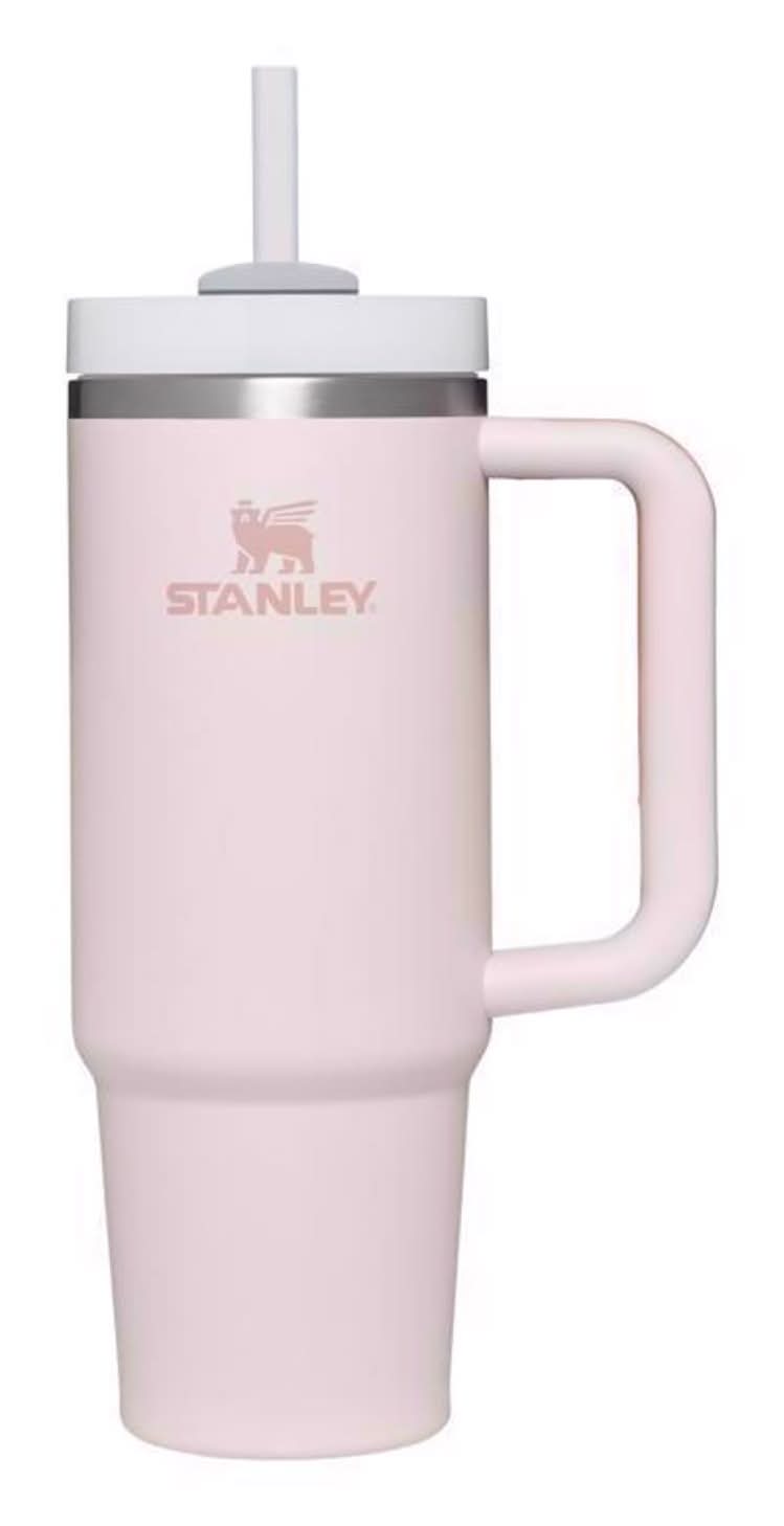Stanley The Quencher H2.0 Flowstate 30 Oz Rose Quartz Bpa Free Double-Wall Vacuum Insulated Tumbler