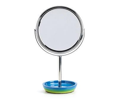 Euphoric Expression Blue & Yellow Ombre Vanity Mirror