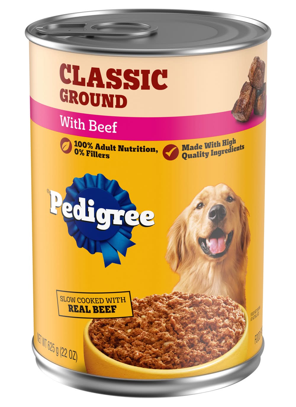 Pedigree Chopped Ground Dinner With Beef Dog Food (22 oz)