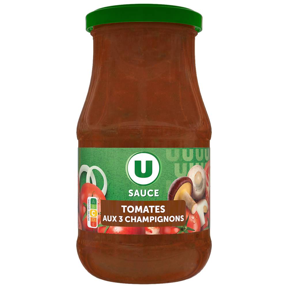 Produit U - Sauce tomates et champignons