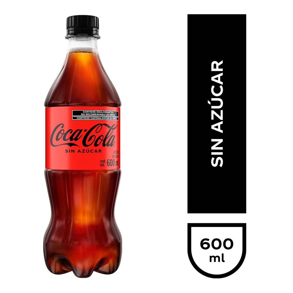 Coca-cola refresco sin azúcar (600 ml)