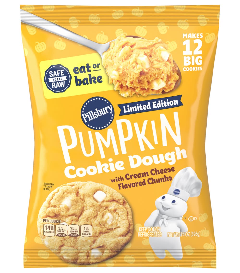 Pillsbury Pumpkin Cookie Dough, Cream Cheese (14 oz)