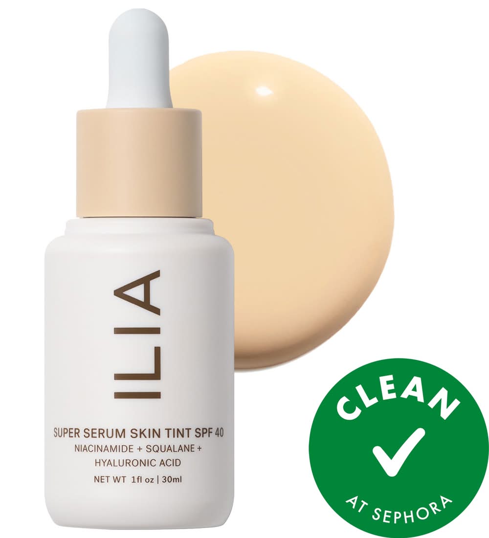 Ilia Super Serum Skin Tint SPF 40 - Hydrating Foundation Tulum ST2