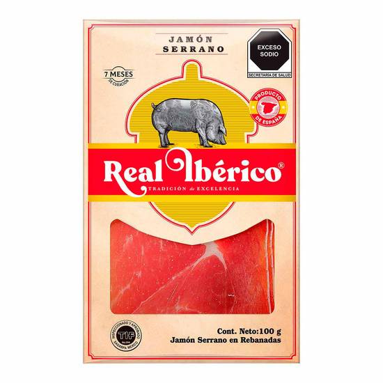 Real ibérico jamón serrano español (100 g)