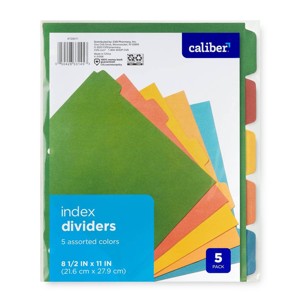 Caliber Index Divider, 5 Pack