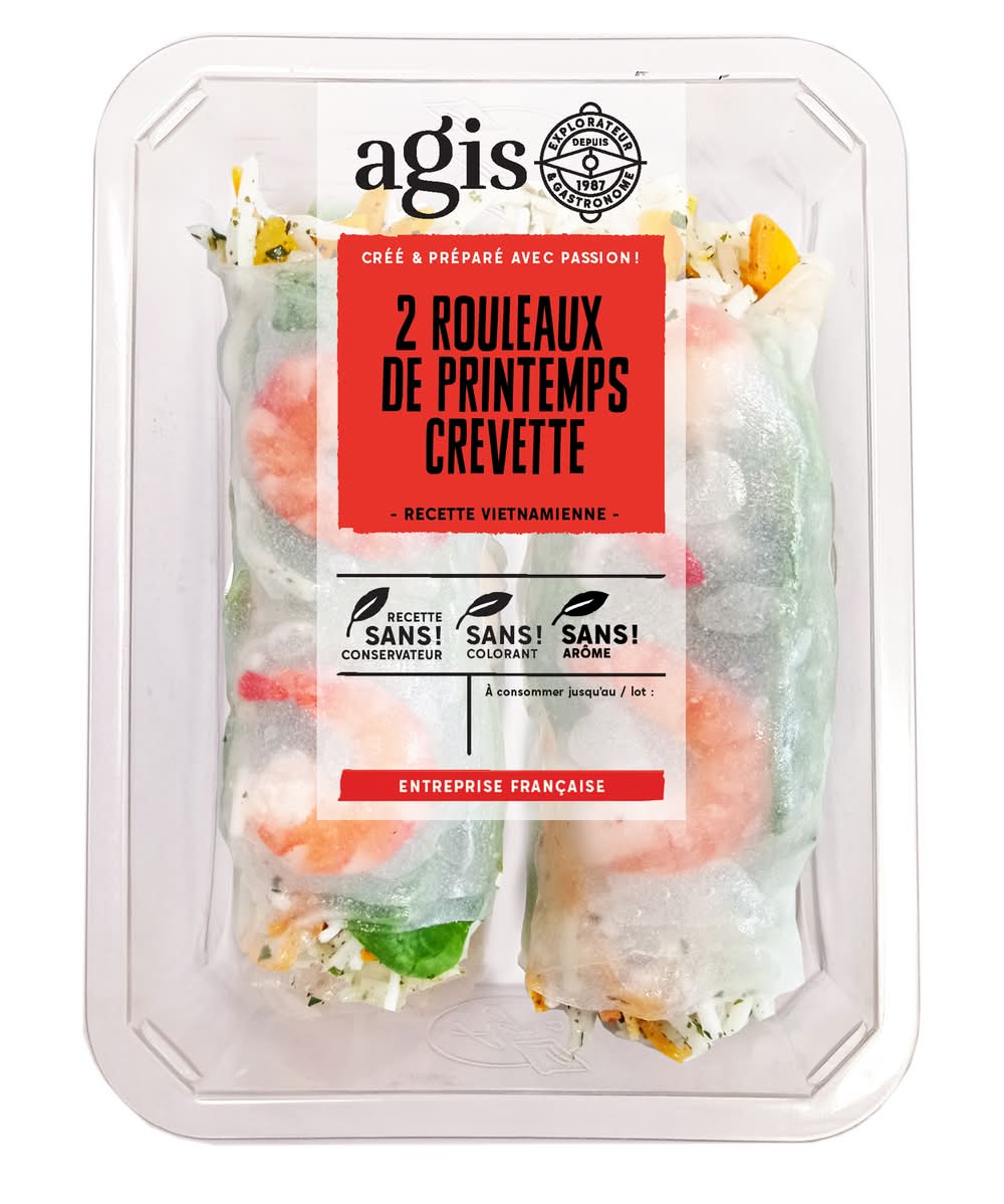 Agis - Rouleaux printemps crevettes + sces nuoc mam (200g)