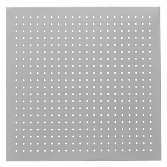 22" X 22" Gray Metal Pegboard By Simply Tidy