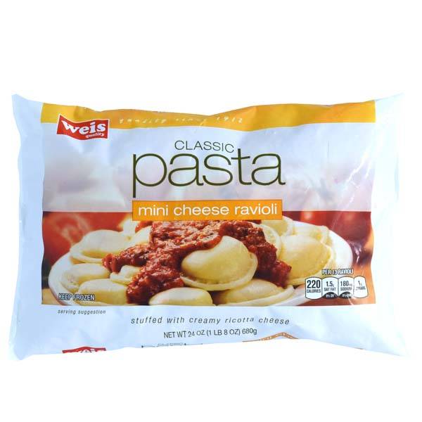 Weis Quality Ravioli Mini Classic Cheese Pasta (24 oz)