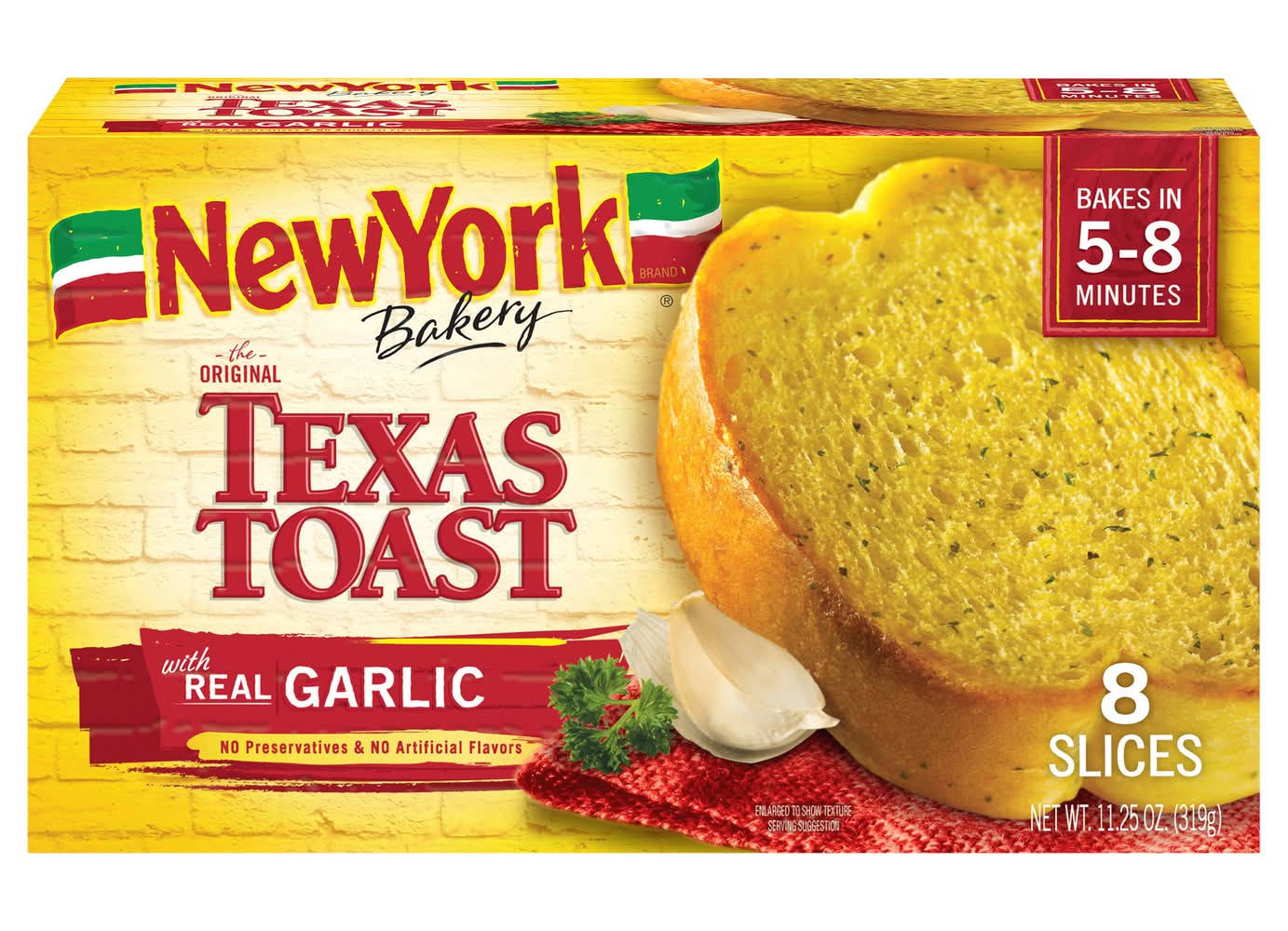 New York Bakery Texas Toast, Garlic (11.25 oz, 8 ct)