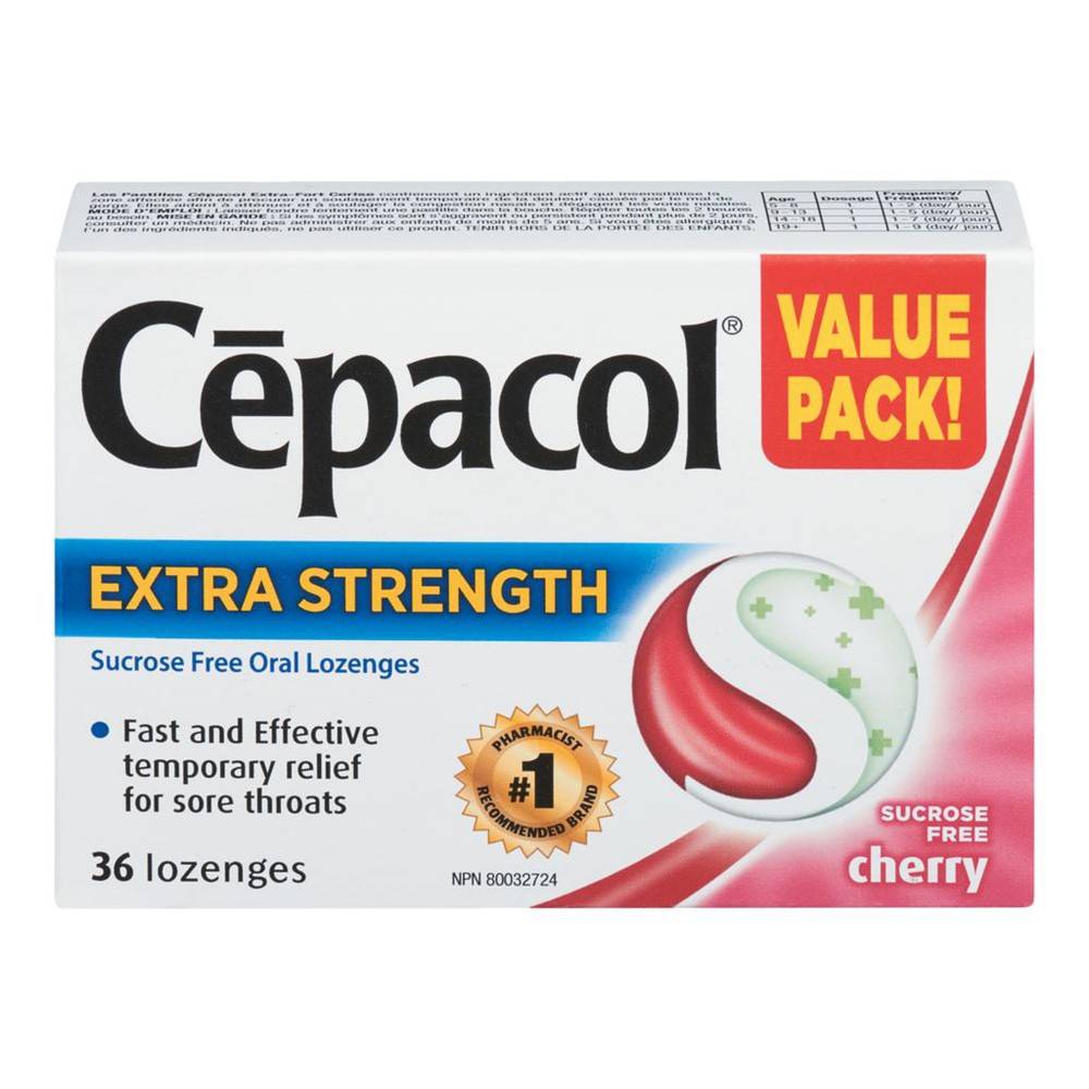 Cepacol Extra Strength, Cherry (80 g)