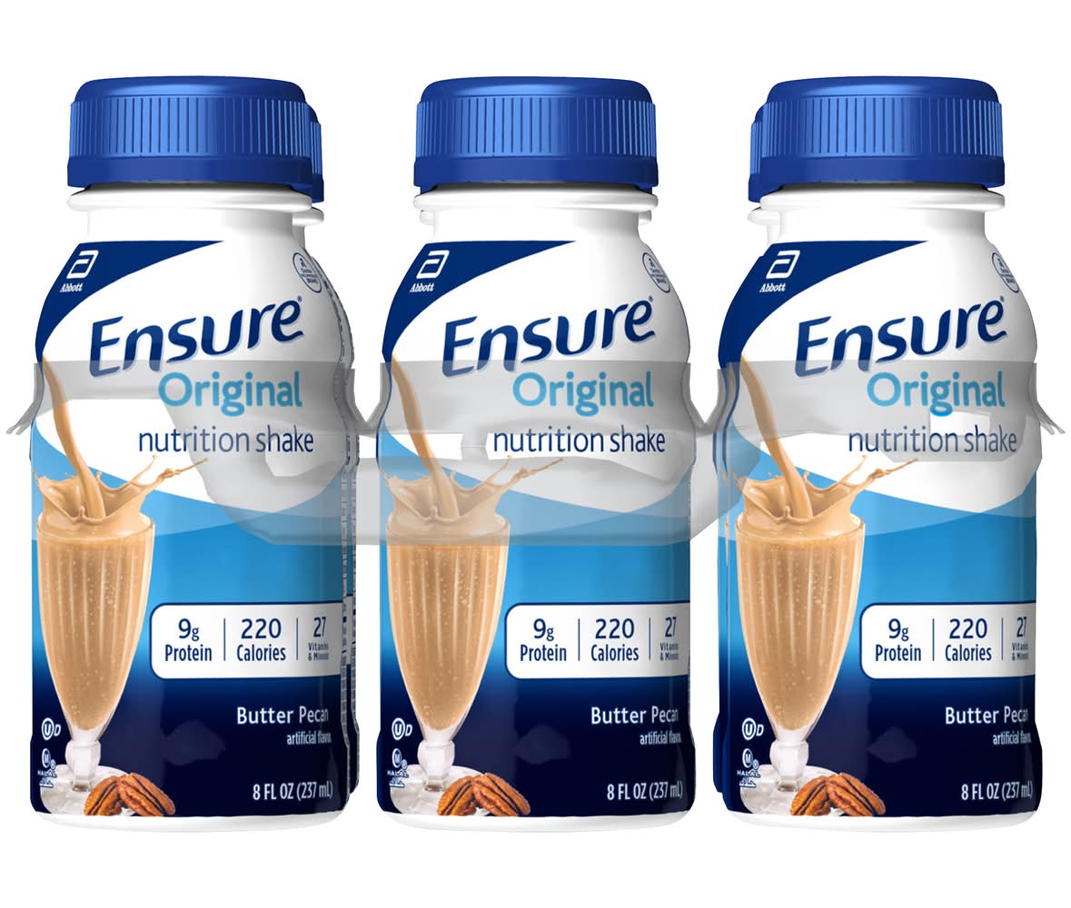 Ensure Original Nutrition Shake, Butter Pecan (6 x 8 fl oz)