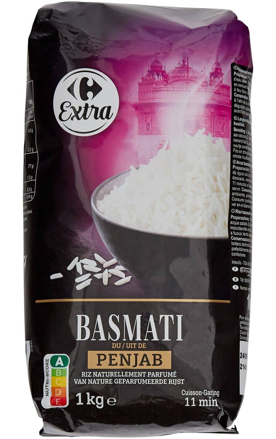 Carrefour - Riz basmati du penjab 11min (1kg)