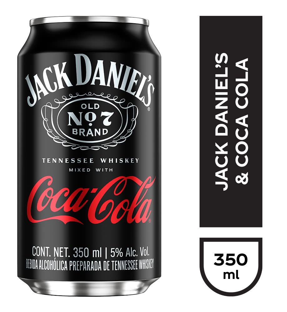 Jack Daniel's · Whiskey tennessee & coca-cola (350 ml)