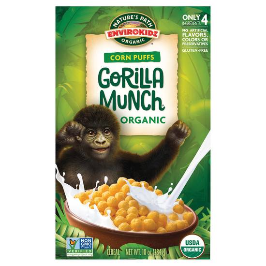 Nature's Path Gorilla Munch Corn Puffs Cereal