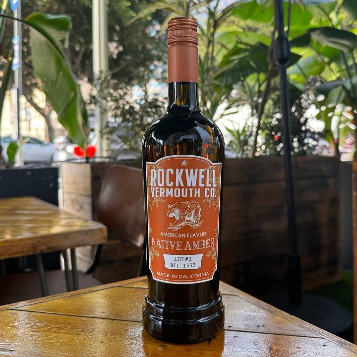 Rockwell Native Amber Vermouth, 750mL Vermouth Bottle (16.5% ABV)