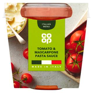 Co Op Tomato and Mascarpone Pasta Sauce 300g
