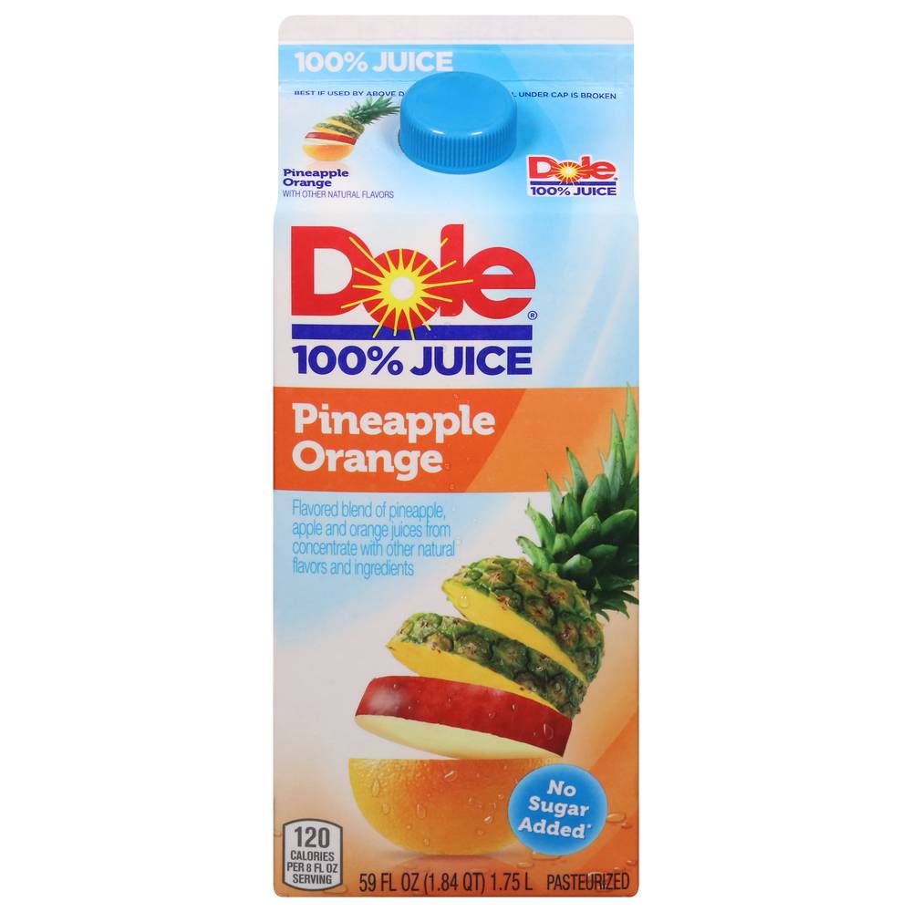 Dole 100% Pineapple Orange Juice (59 fl oz)