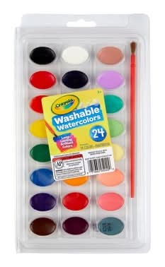 Crayola Washable Watercolor Paints, Assorted (24 ct)