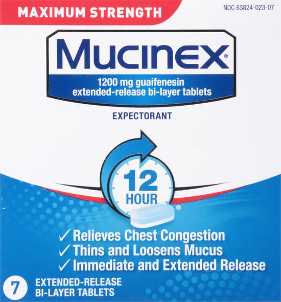 Mucinex Maximum Strength Expectorant Tablets