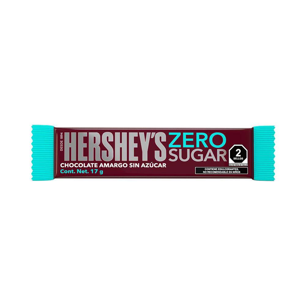 Hershey's chocolate amargo sin azúcar (barra 17 g)