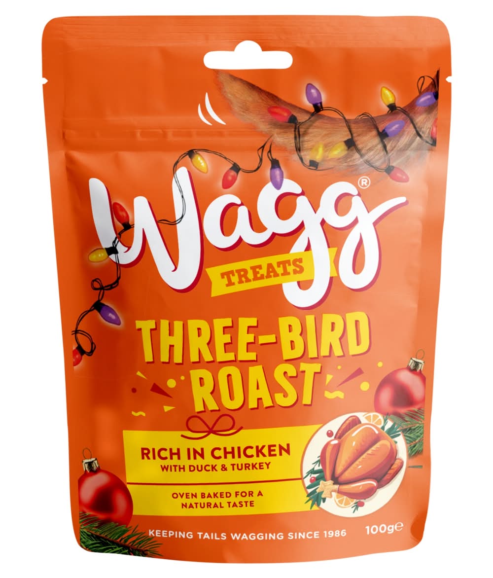 Wagg Three-Bird Roast, Dog Treats (100g)