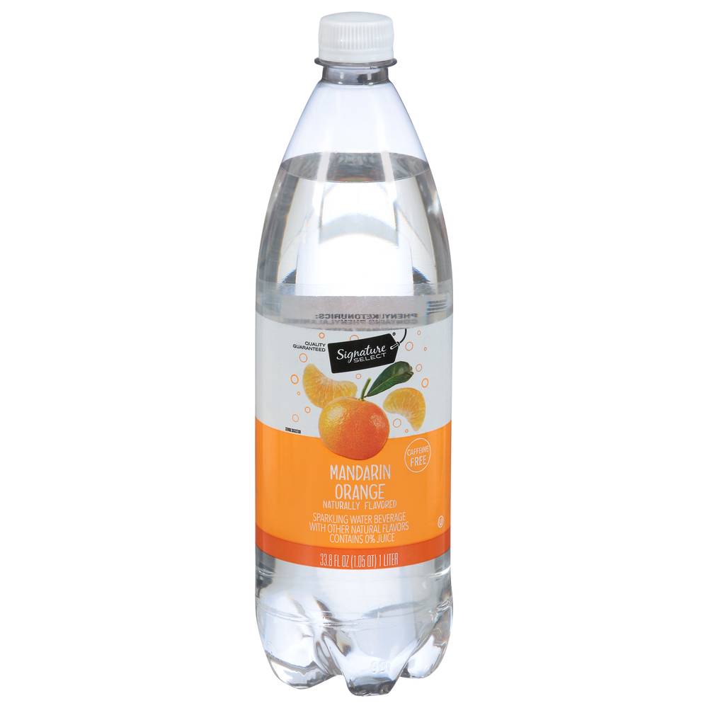 Signature Select Mandarin Sparkling Water, Orange (33.8 fl oz)