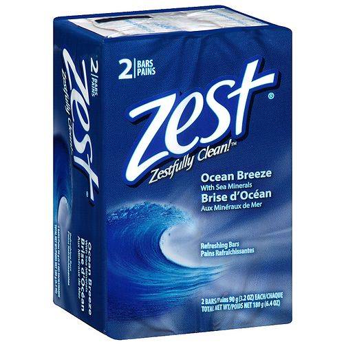 Zest Ocean Breeze Bar Soap Ocean Breeze - 3.2 oz x 2 pack