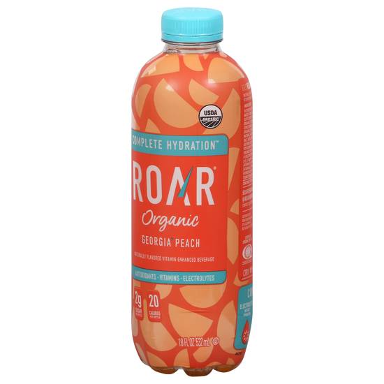 Roar Organic Georgia Electrolyte Drink (18 fl oz) (peach)