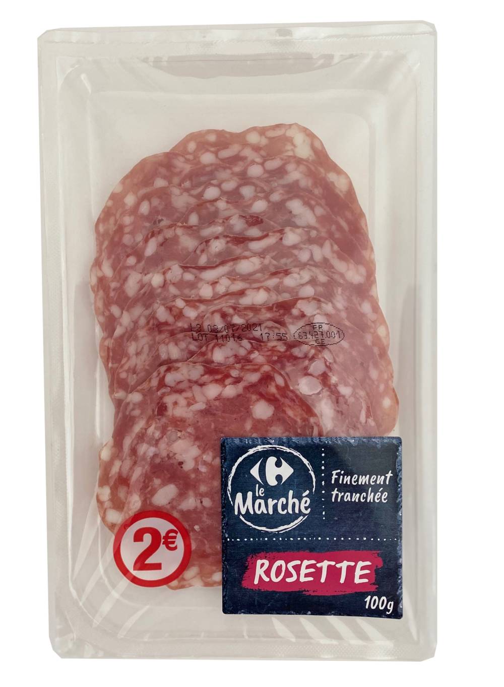 Carrefour Le Marché - Rosette tranchée fines (100g)