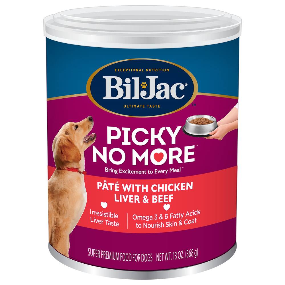 Bil-Jac Picky No More Pate Adult & Senior Dog Wet Food - 13 Oz. (Flavor: Beef, Size: 13 Oz)