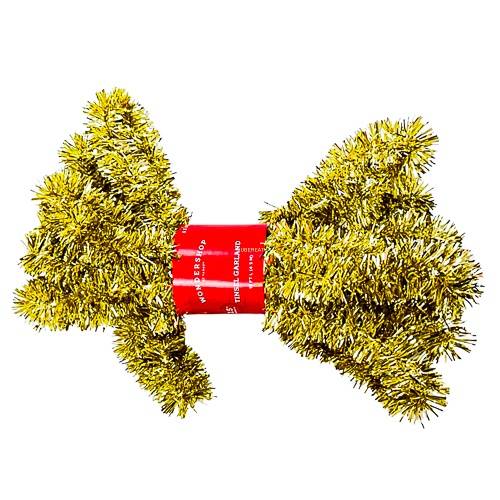 Wondershop Mini Tinsel Christmas Garland, 15 ft, Gold