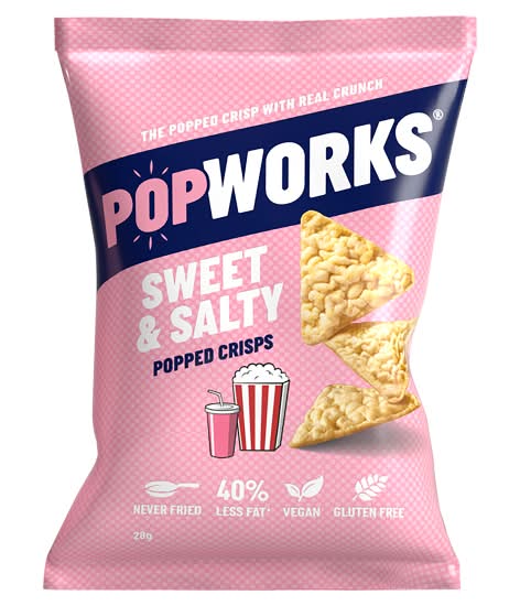 PopWorks Sweet & Salty Popped Crisps (28g)