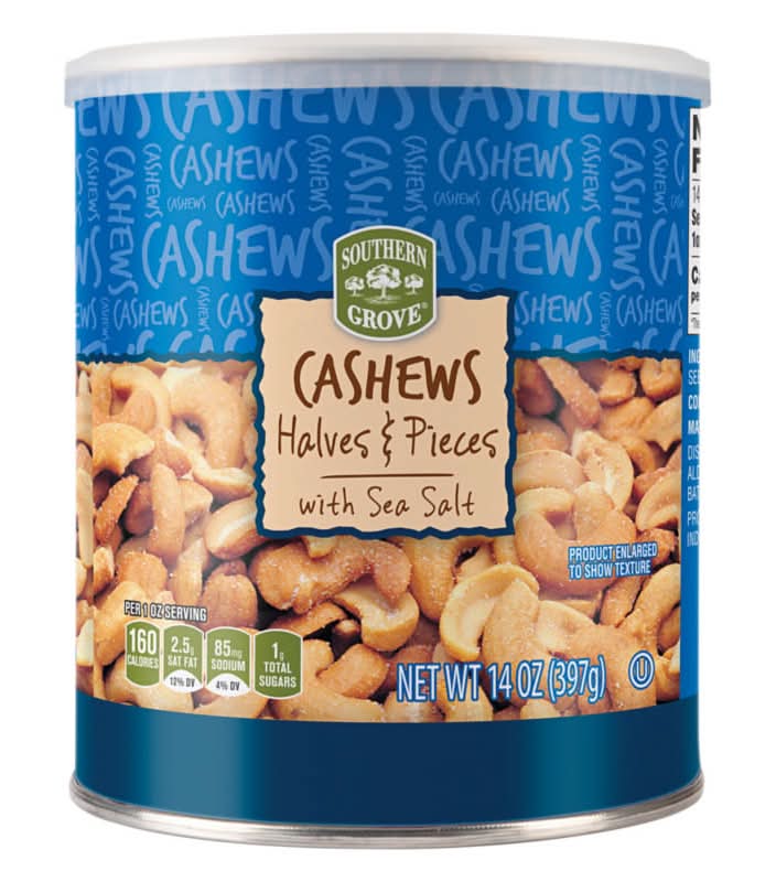 Southern Grove Halves & Pieces Cashews, Sea Salt (14 oz)