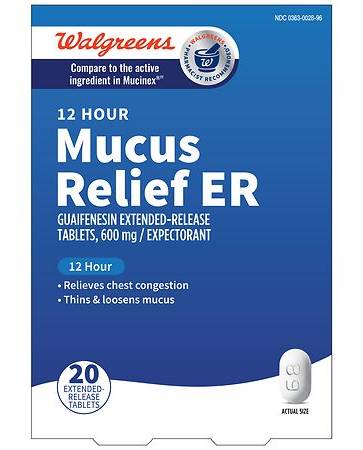 Walgreens 12 Hour Mucus Relief Tablets (20 ct)