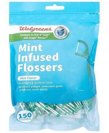 Walgreens Infused Flossers Mint